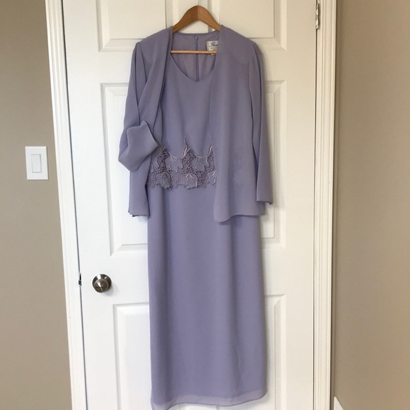 Florentine Petites Dresses & Skirts - Beautiful Florentine Petites Soirees 2 Piece Formal Dress, Lilac, Size 10 Petite